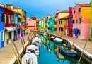 Maisons colorées de l’île de Burano, Venise