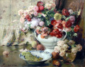 Nature morte aux fleurs et aux fruits