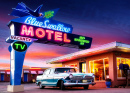 Blue Swallow Motel on Route 66, Tucumcari, États-Unis