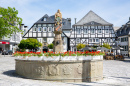 Fontaine historique à Brilon, Allemagne