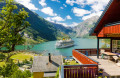 Geirangerfjord et bateau de croisière, Norvège