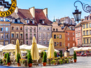 Place du marché dans la vieille ville, Varsovie, Pologne