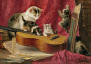 Les chats font de la musique
