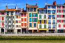 Façades colorées à Bayonne