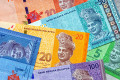 Divers billets de banque en ringgit