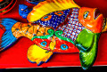 Poisson céramique coloré au Mexique