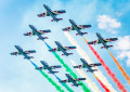 Frecce Tricolori au salon aéronautique de Pise