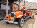 Camion de pompiers abandonné, ville fantôme de Nelson