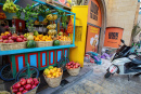 Stand de fruits dans la vieille ville de Tel Aviv