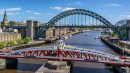 Pont tournant et pont Tyne à Newcastle
