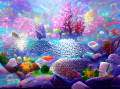Récif corallien coloré
