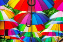 Parapluies arc-en-ciel