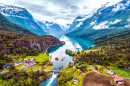 Paysage de montagne, Norvège