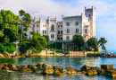 Elegant Miramare Castle, Trieste, Italie