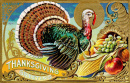 Carte de vœux vintage de Thanksgiving