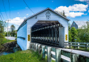 Pont couvert de l’Anse St Jean, Québec, Canada