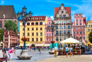 Place du marché à Wroclaw, Pologne