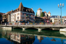 Rivière Thiou à Annecy, France