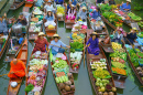 Marché flottant, Thaïlande