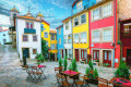 Rue colorée à Porto