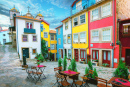 Rue colorée à Porto