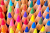 Crayons colorés Macro