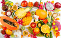 Nature morte aux fruits exotiques frais