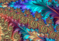 Motifs et formes fractals abstraits