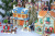 Village de Noël miniature coloré