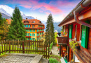 Wengen Village, Oberland bernois, Suisse