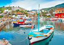 Bateaux de pêche sur l’île d’Hydra, Grèce