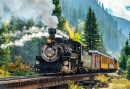 Train à vapeur de Durango & Silverton RR, Colorado, États-Unis