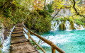 Paysage d’automne, lacs de Plitvice