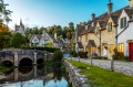 Vue de Castle Combe, Angleterre