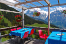 Café dans les Alpes suisses, Grindelwald