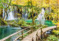 Chute d’eau dans les lacs de Plitvice, Croatie