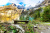 Panorama du lac d’Oeschinen et des Alpes suisses