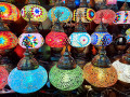 Lampes orientales en laiton au Grand Bazar