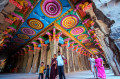 Pèlerins au temple de Meenakshi, Inde