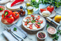 Salade Caprese Gros Plan