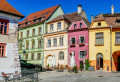 Vue de rue médiévale de Sighisoara, Roumanie