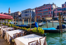 Restaurant avec vue sur le Grand Canal, Venise