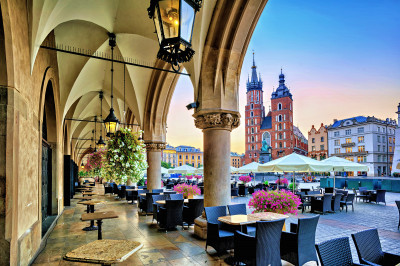 Place principale de Cracovie, Pologne
