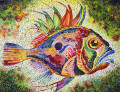 Aquarelle Poisson Lumineux