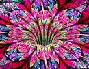 Fleur fractale colorée