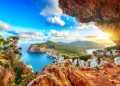 Vue matinale du cap Caccia, Alghero, Italie