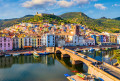 Vue aérienne de Bosa, Sardaigne, Italie