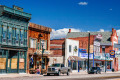 Rue authentique à Panguitch, États-Unis