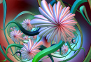 Illustration fractale de fleur