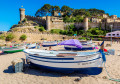 Plage de Tossa de Mar et de la forteresse, Costa Brava